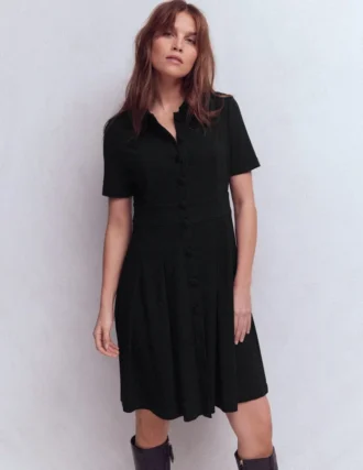 Bridget Ponte Short Dress Black