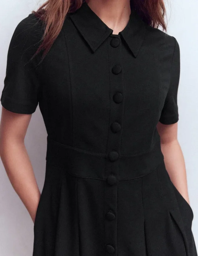 Bridget Ponte Short Dress Black Bridget Ponte Short Dress Black