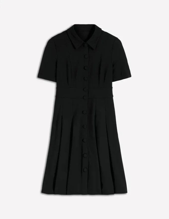 Bridget Ponte Short Dress Black Bridget Ponte Short Dress Black