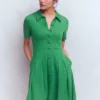 Bridget Ponte Short Dress Fresh Green Bridget Ponte Short Dress Fresh Green