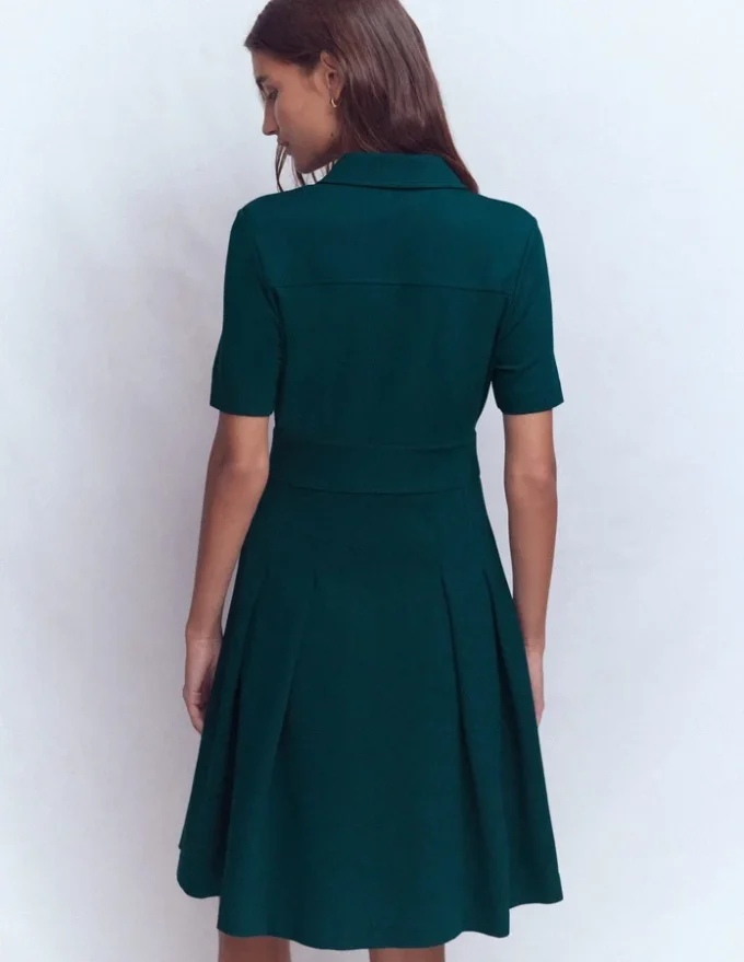 Bridget Ponte Short Dress Midnight Teal Bridget Ponte Short Dress Midnight Teal