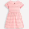 Broderie Pocket Jersey Dress Almond Pink Stripe Broderie Pocket Jersey Dress Almond Pink Stripe