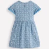 Broderie Pocket Jersey Dress Glacier Blue Tiny Tulip Broderie Pocket Jersey Dress Glacier Blue Tiny Tulip