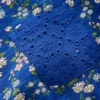 Broderie Pocket Jersey Dress Sapphire Blue Meadow Floral Broderie Pocket Jersey Dress Sapphire Blue Meadow Floral