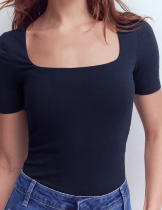 Brooke Double Layer T-shirt Navy