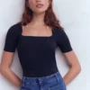 Brooke Double Layer T-shirt Navy Brooke Double Layer T-shirt Navy