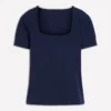 Brooke Double Layer T-shirt Navy Brooke Double Layer T-shirt Navy