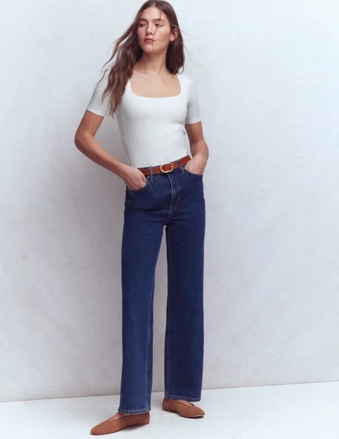Brooke Double Layer T-shirt White Brooke Double Layer T-shirt White