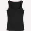 Brooke Double Layer Tank Black Brooke Double Layer Tank Black