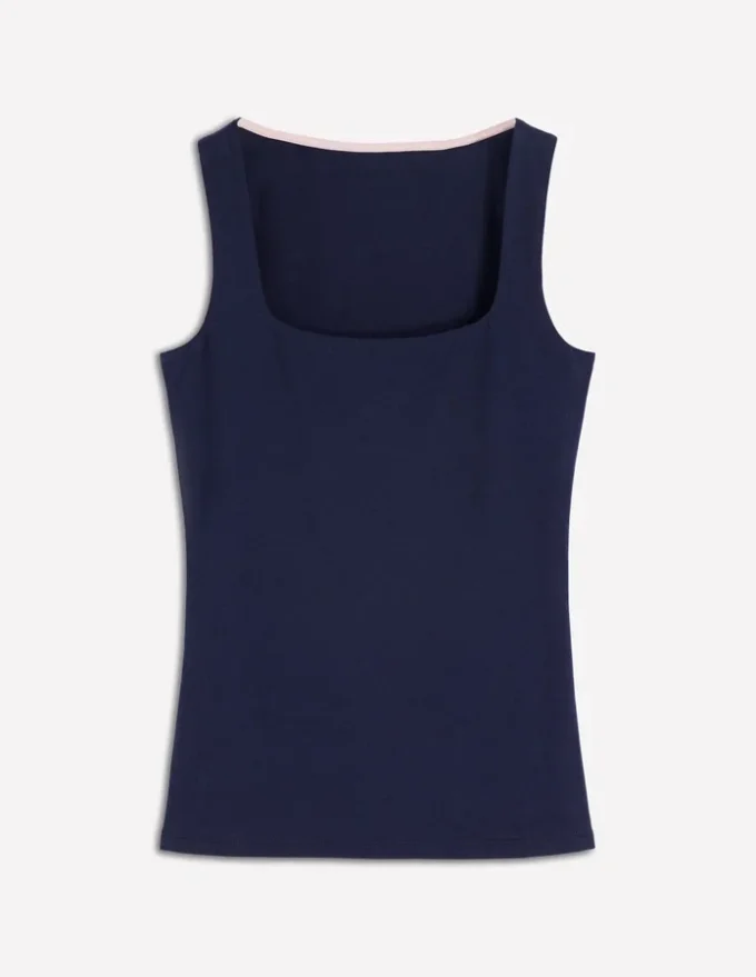Brooke Double Layer Tank Navy