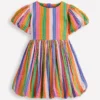 Bubble Hem Dress Multi Stripe Bubble Hem Dress Multi Stripe