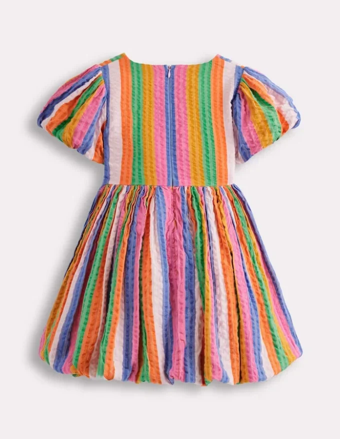 Bubble Hem Dress Multi Stripe Bubble Hem Dress Multi Stripe