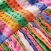 Bubble Hem Dress Multi Stripe Bubble Hem Dress Multi Stripe