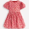 Bubble Hem Dress Red Hearts