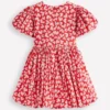 Bubble Hem Dress Red Hearts