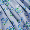 Bubble Hem Rib Dress Misty Blue Daisy