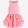 Bubble Hem Rib Dress Vintage Pink Ballet Shoes Bubble Hem Rib Dress Vintage Pink Ballet Shoes