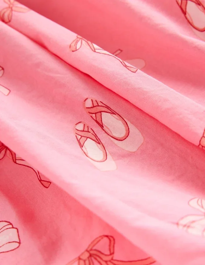 Bubble Hem Rib Dress Vintage Pink Ballet Shoes Bubble Hem Rib Dress Vintage Pink Ballet Shoes