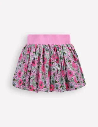 Bubble Hem Skirt Water Lilly Pink Cornflower