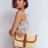 Buckle Crossbody Bag Natural Raffia Buckle Crossbody Bag Natural Raffia