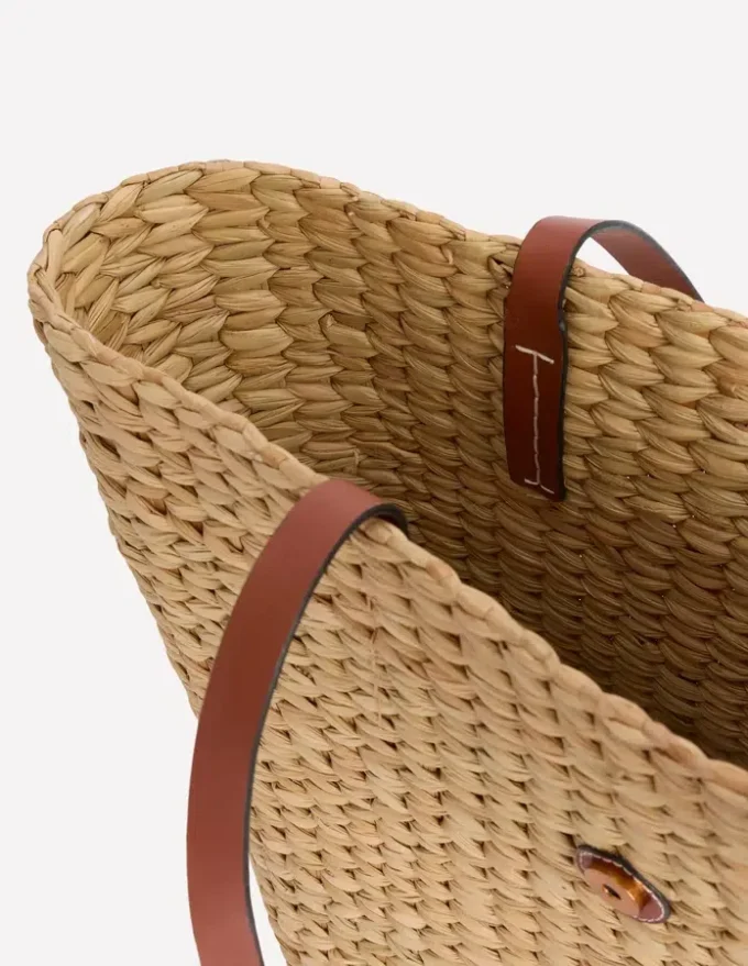 Buckle Tote Natural Raffia Buckle Tote Natural Raffia