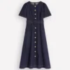 Button Detail Denim Dress Indigo Wash Button Detail Denim Dress Indigo Wash