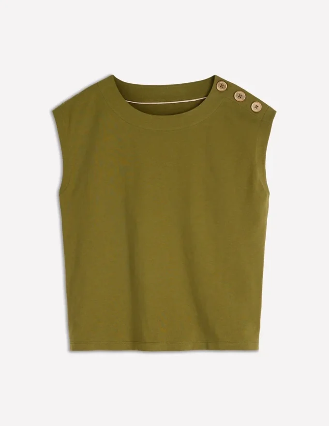 Button Detail T-Shirt Mayfly Button Detail T-Shirt Mayfly