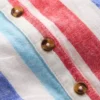 Button Down Romper Red and Blue Multi Stripe Button Down Romper Red and Blue Multi Stripe