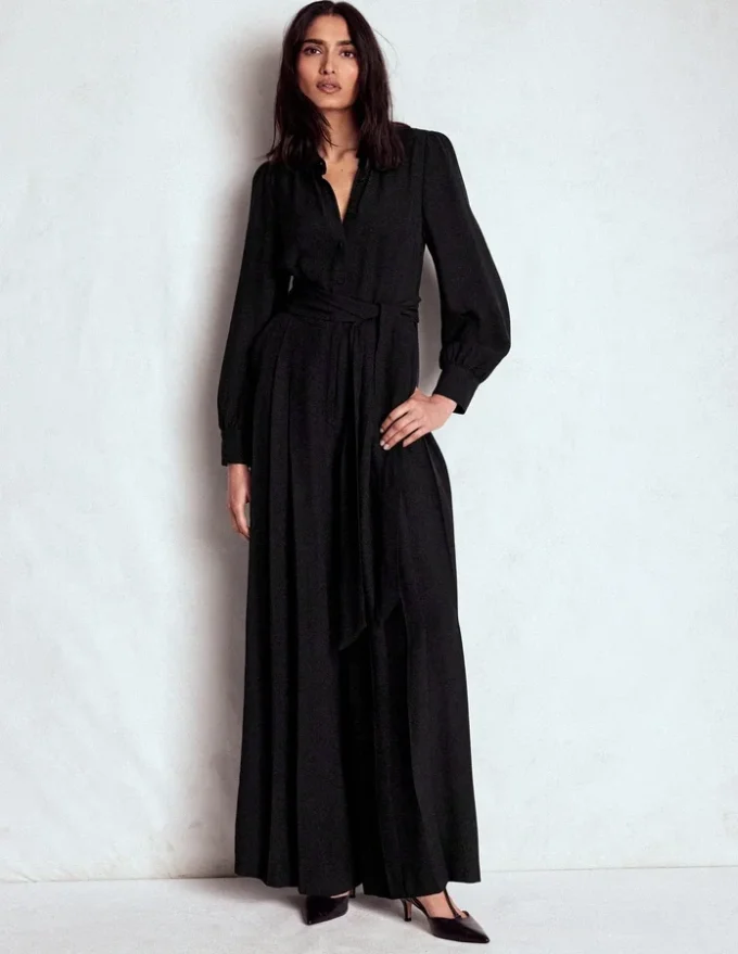 Button Up Palazzo Jumpsuit Black Button Up Palazzo Jumpsuit Black