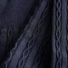 Cable Knit Tights Navy