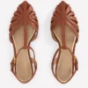 Caged Flat Sandal Tan Caged Flat Sandal Tan