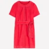 Callie Linen Short Dress Bright Cherry Callie Linen Short Dress Bright Cherry