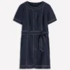 Callie Linen Short Dress Navy Callie Linen Short Dress Navy