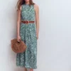 Camalie Jersey Maxi Dress Green, Elaborate Gardenia Camalie Jersey Maxi Dress Green, Elaborate Gardenia