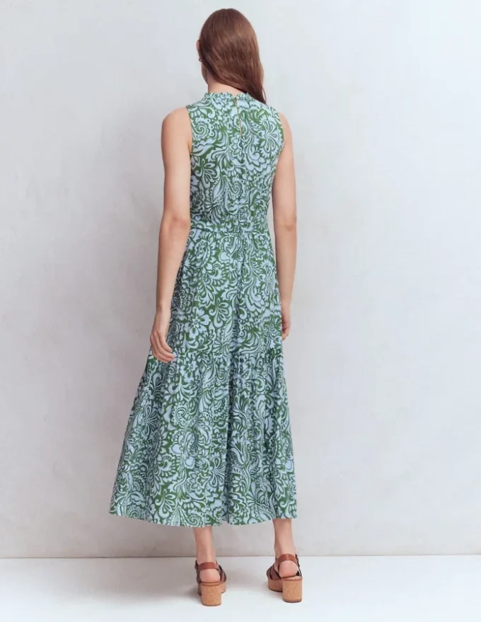 Camalie Jersey Maxi Dress Green, Elaborate Gardenia Camalie Jersey Maxi Dress Green, Elaborate Gardenia
