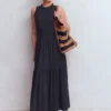 Camalie Jersey Maxi Dress Navy Camalie Jersey Maxi Dress Navy