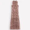 Camalie Jersey Maxi Dress Raw Umber, Flowerbed Bloom Camalie Jersey Maxi Dress Raw Umber, Flowerbed Bloom
