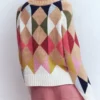 Camilla Cotton Argyle Sweater Multi Argyle Camilla Cotton Argyle Sweater Multi Argyle