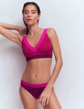 Campania Bikini Bottoms Fuchsia, Chocberry