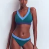 Campania Bikini Bottoms Navy, Green, Blue Colourblock Campania Bikini Bottoms Navy, Green, Blue Colourblock