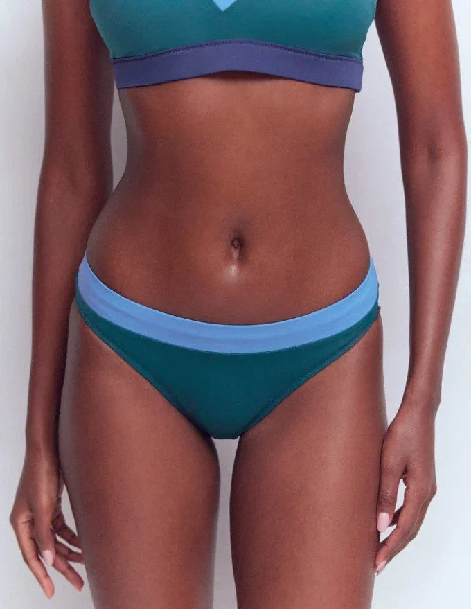 Campania Bikini Bottoms Navy, Green, Blue Colourblock Campania Bikini Bottoms Navy, Green, Blue Colourblock