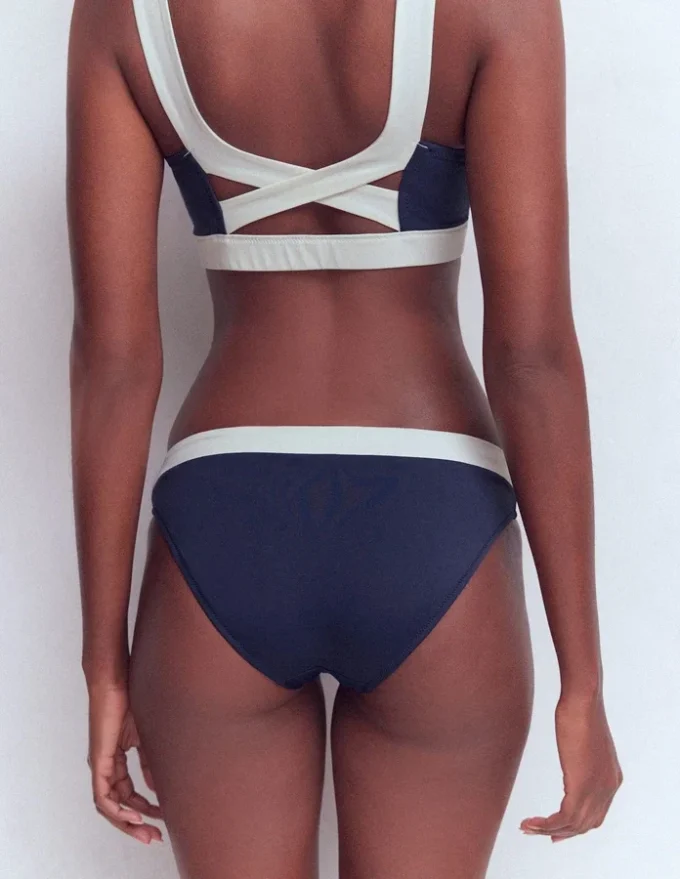 Campania Bikini Bottoms Navy, Ivory Colourblock Campania Bikini Bottoms Navy, Ivory Colourblock