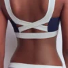 Campania Cross-back Bikini Top Navy, Ivory Colourblock Campania Cross-back Bikini Top Navy, Ivory Colourblock