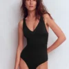 Campania Cross-back Swimsuit Black Campania Cross-back Swimsuit Black