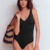 Campania Cross-back Swimsuit Black Campania Cross-back Swimsuit Black