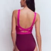 Campania Cross-back Swimsuit Chocberry Colourblock Campania Cross-back Swimsuit Chocberry Colourblock