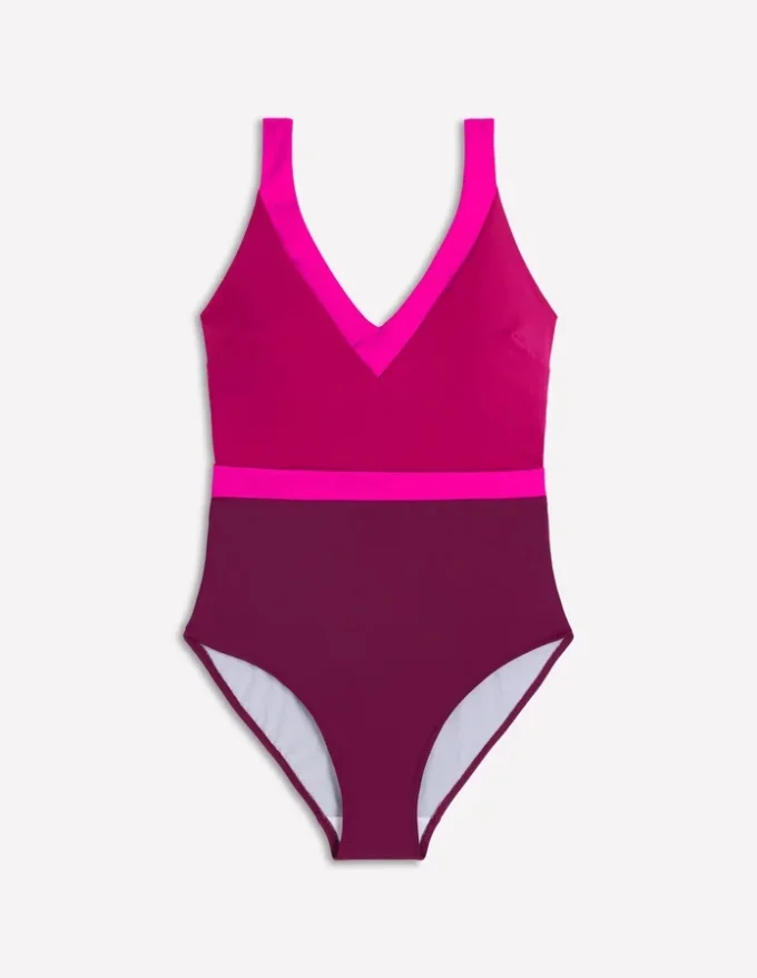 Campania Cross-back Swimsuit Chocberry Colourblock Campania Cross-back Swimsuit Chocberry Colourblock