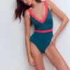 Campania Cross-back Swimsuit Oceanside, Fiery Coral Campania Cross-back Swimsuit Oceanside, Fiery Coral