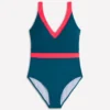 Campania Cross-back Swimsuit Oceanside, Fiery Coral Campania Cross-back Swimsuit Oceanside, Fiery Coral