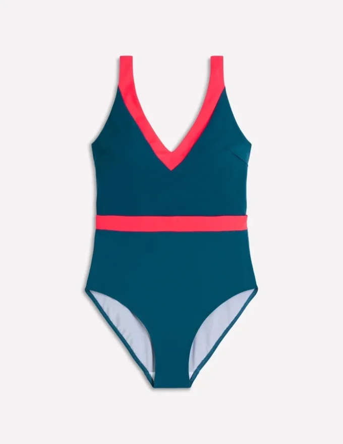 Campania Cross-back Swimsuit Oceanside, Fiery Coral Campania Cross-back Swimsuit Oceanside, Fiery Coral